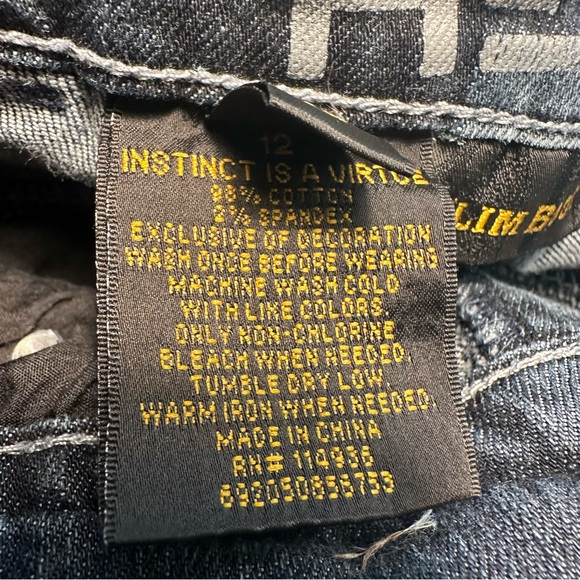 HELIX DARK WASH SLIM BOOT CUT JEANS YOUTH SIZE 12 - Picture 8 of 16